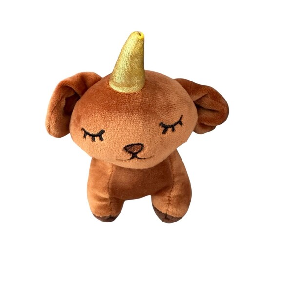 Pixie Crush Dog Unicorn Brown Dogicorn Plush Stuffed Animal Toy - Picture 1 of 9